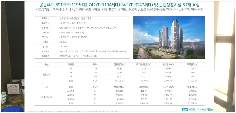 광주 아파트 내용정리 첨단 메트로시티 서희스타힐스 6