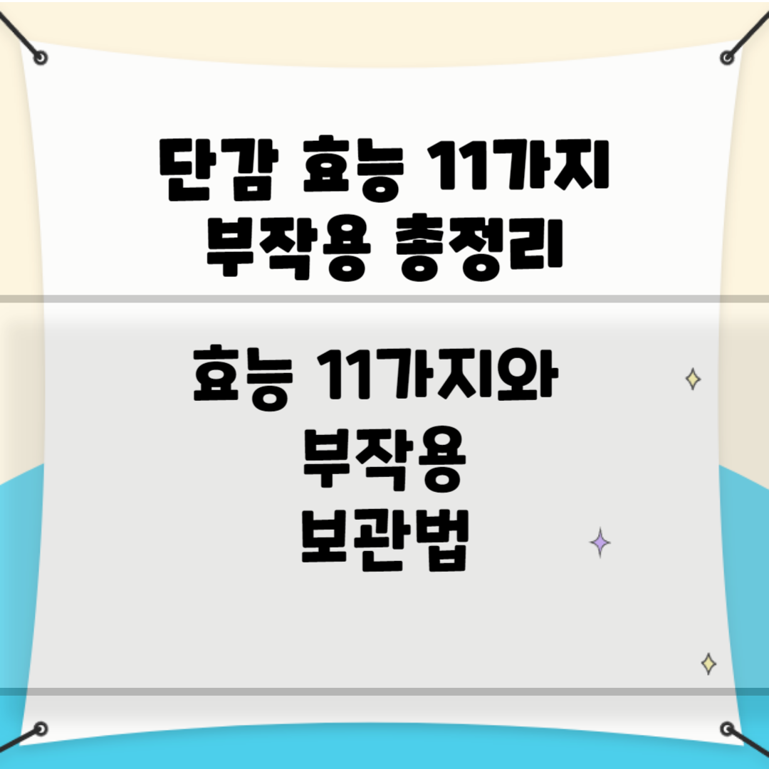 단감 효능 11가지&#44; 부작용 총정리 블로그 썸내일 사진