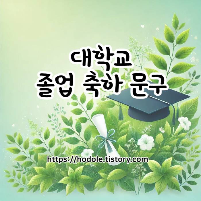 대학교 졸업 축하 문구