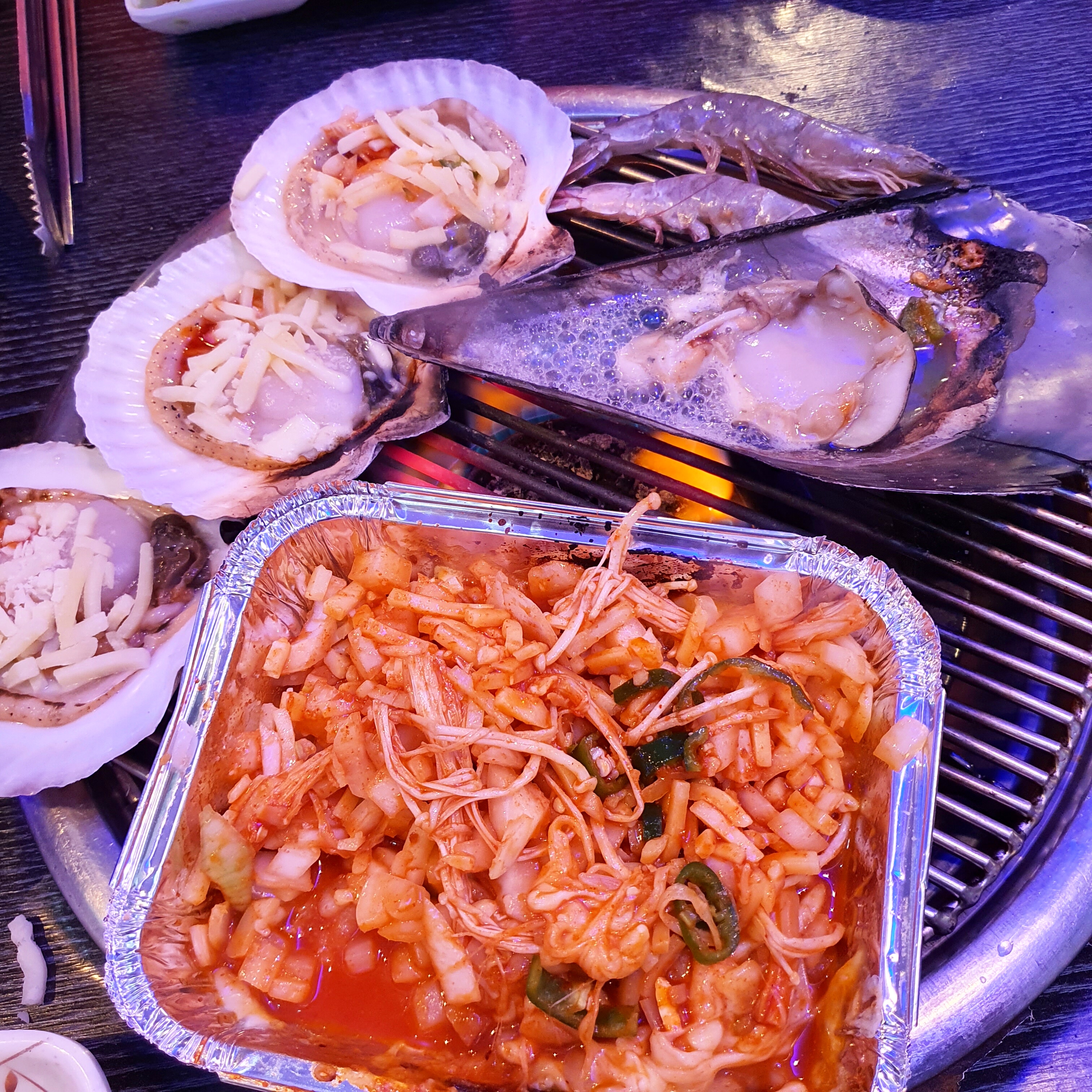  해운대 황금 조개구이 횟집 / 한신포차 옛날통닭 코코넛 샤베트 / 송대장