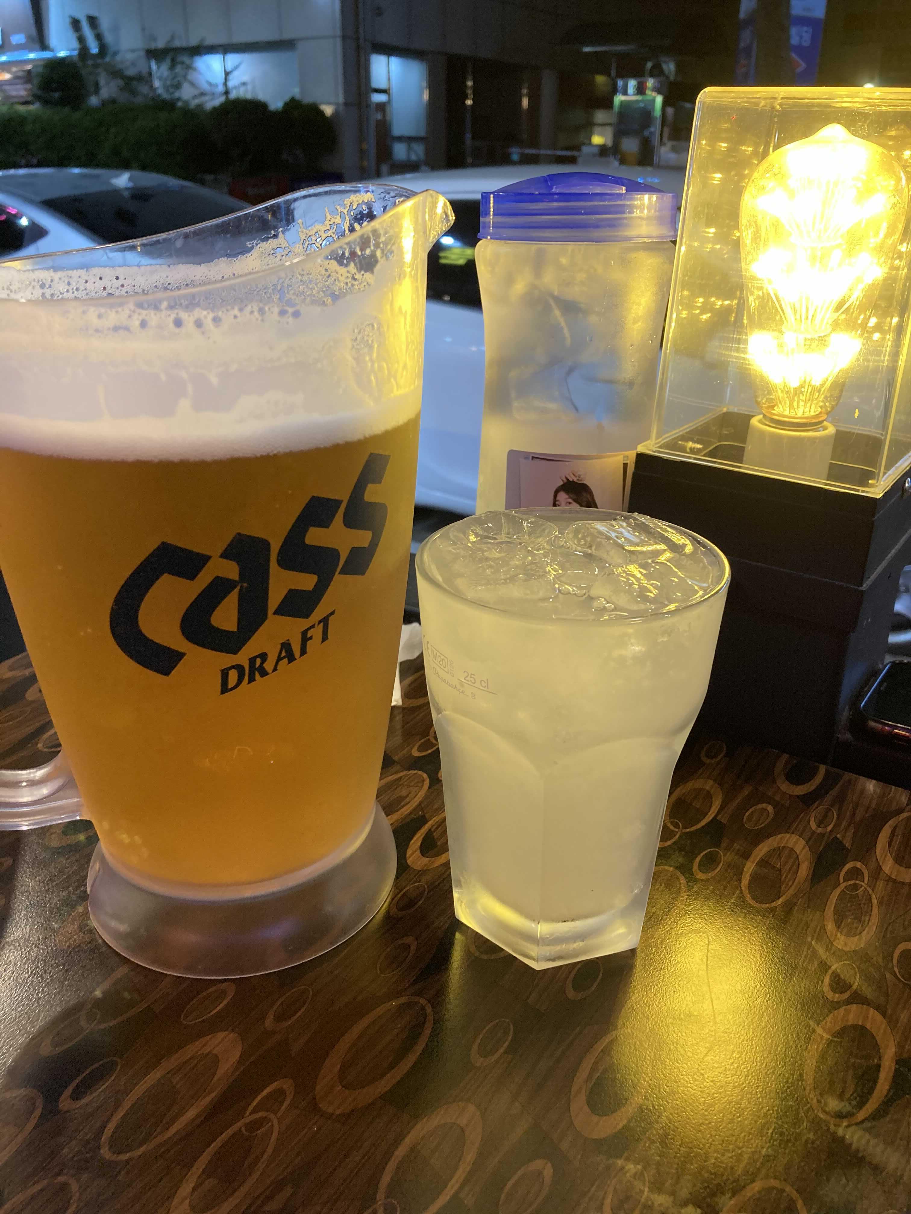  대전 맥주집 월평동 부라보 맥주 테라스에서 맥주 즐기기
