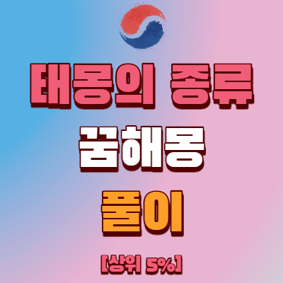  태몽 꿈 종류 및 꿈해몽 풀이