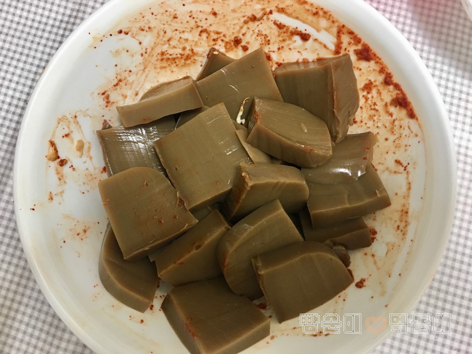 도토리묵무침 황금레시피 양념장 만들기 도토리묵무침 황금레시피 양념장 만들기