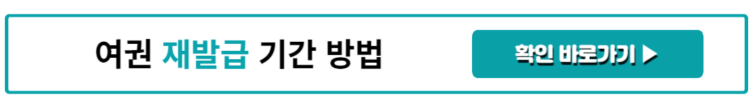 여권 재발급 기간 방법