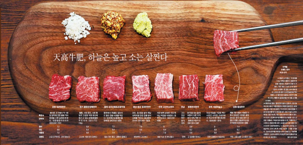  "육즙을 음미하다: 프리미엄 한우의 비교할 수 없는 맛을 탐구하다"