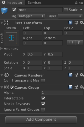Unity Popup root 구성