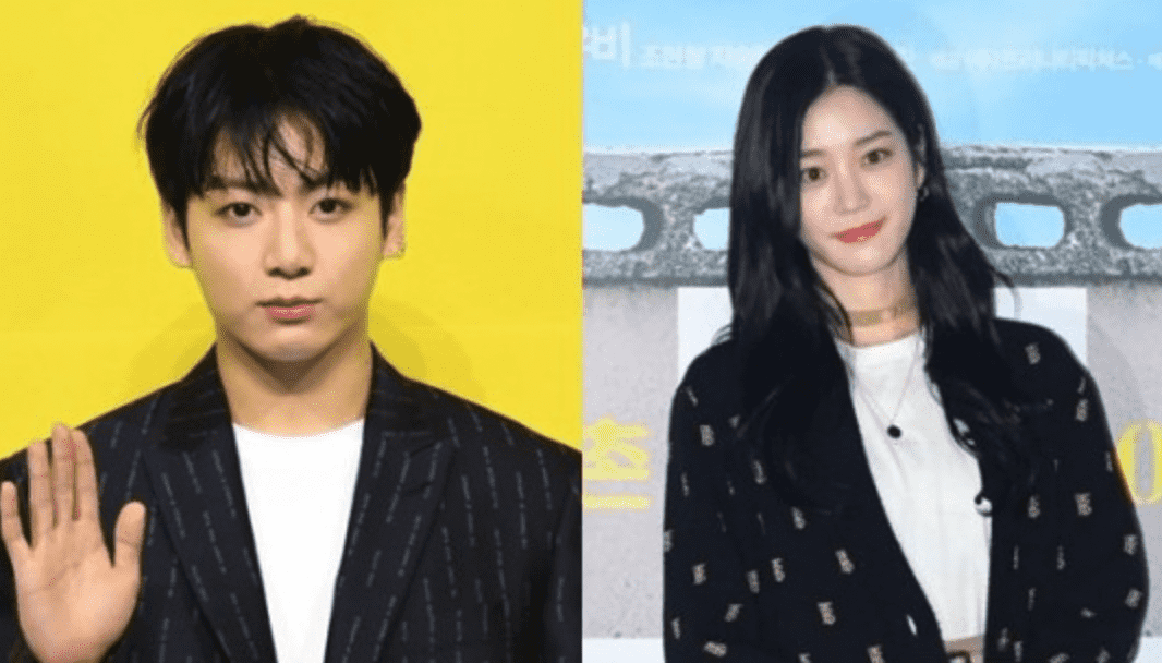 열애설이 불거진 BTS 정국과 이유비