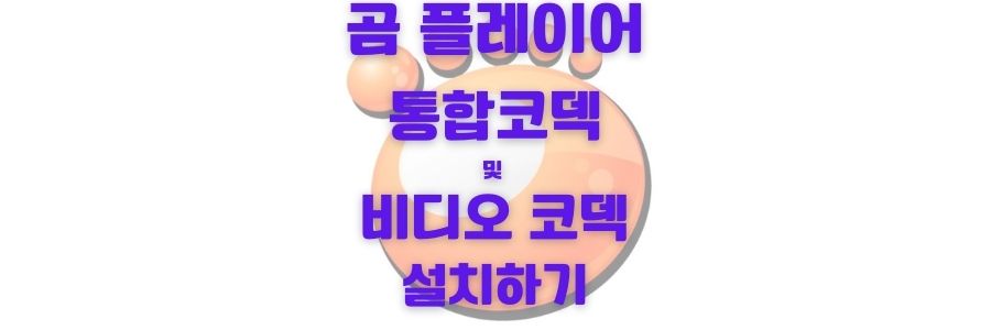  곰 플레이어 코덱 다운로드 및 설치 [통합 코덱 포함]