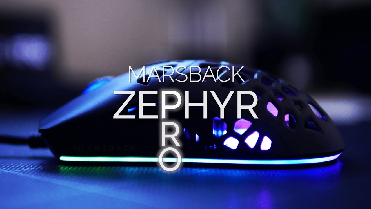 Marsback Zephyr Pro RGB レビュー、ファン内蔵マウス