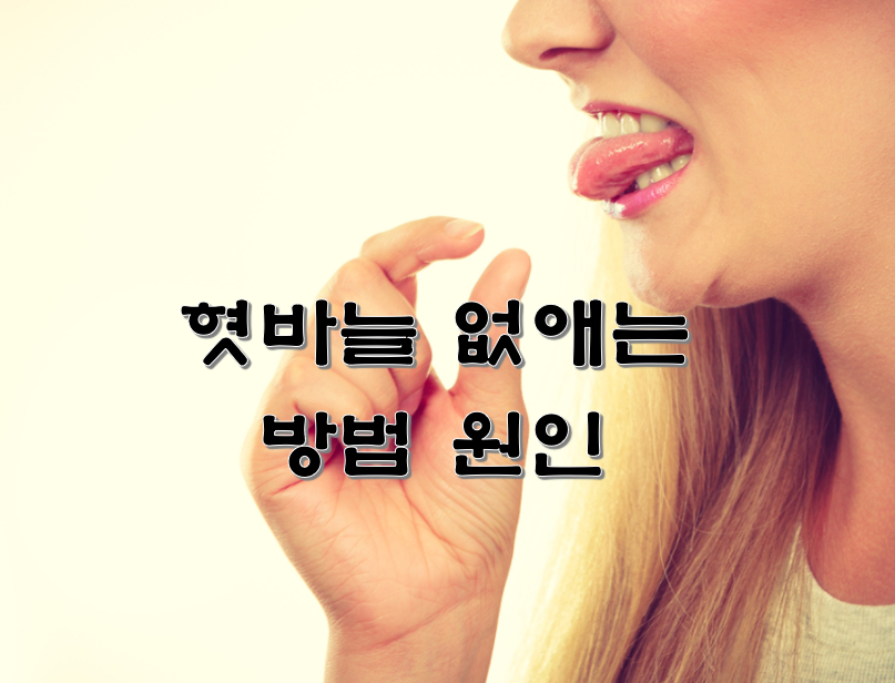  혓바늘 없애는 방법 원인
