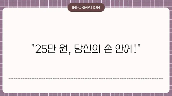 국민 지원금 25만원: 필요한 서류와 절차