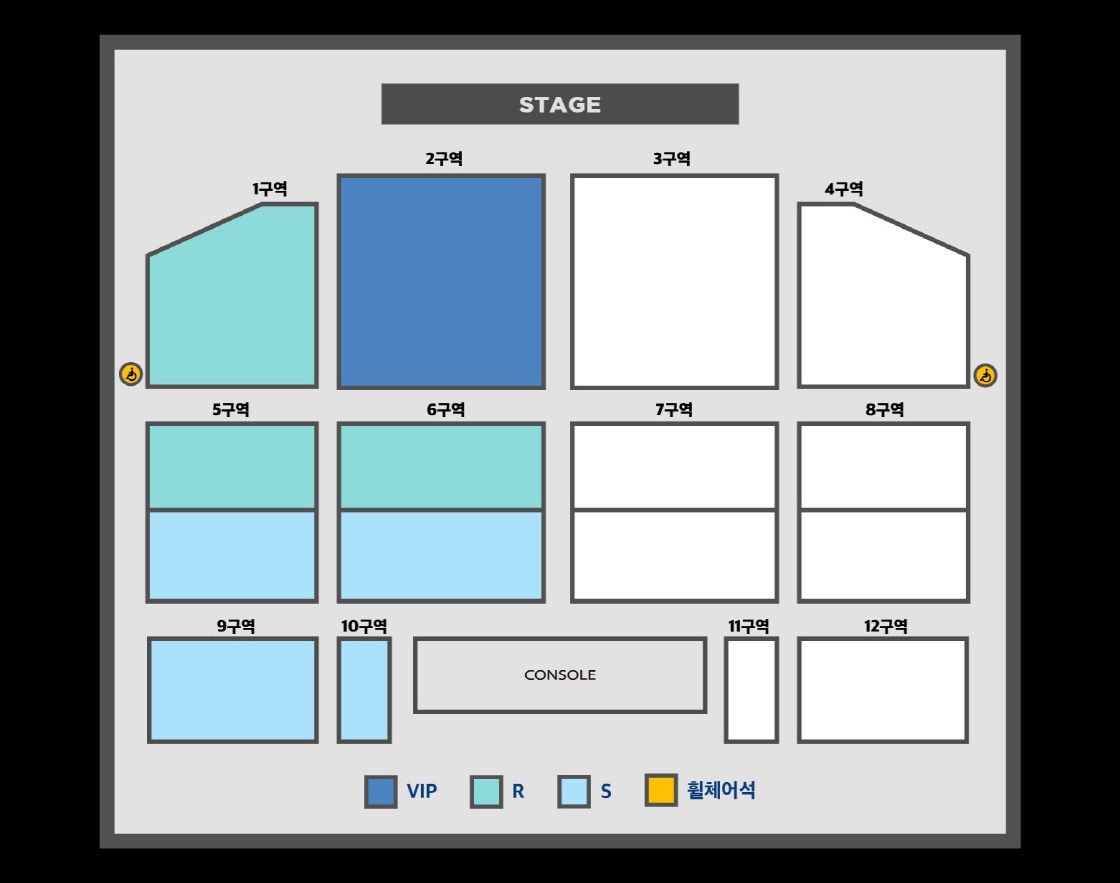 AKMU 2023~2024 CONCERT TOUR IN 대전［AKMUTOPIA］- 좌석배치도 (티켓링크)
