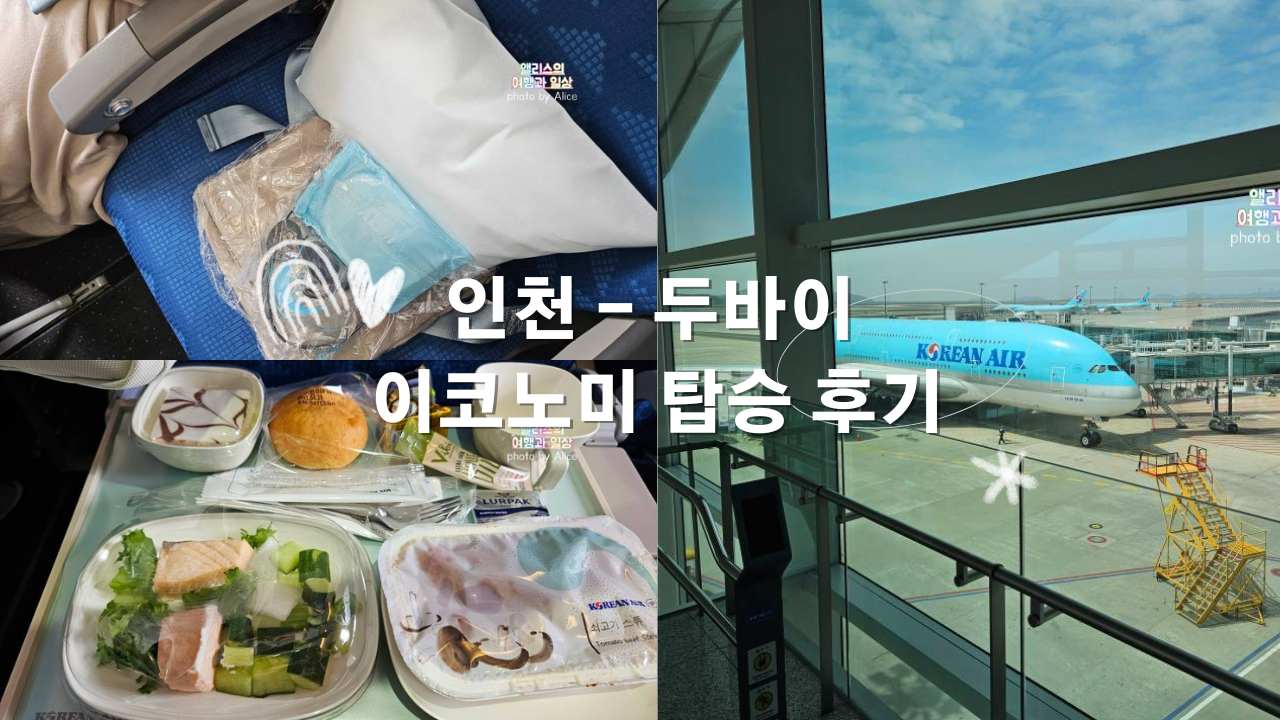 대한항공 인천 - 두바이 이코노미 탑승 후기 기내식&#44; 내항기 연결편 대응 최악