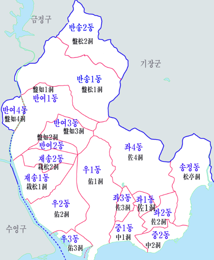 해운대구행정구역