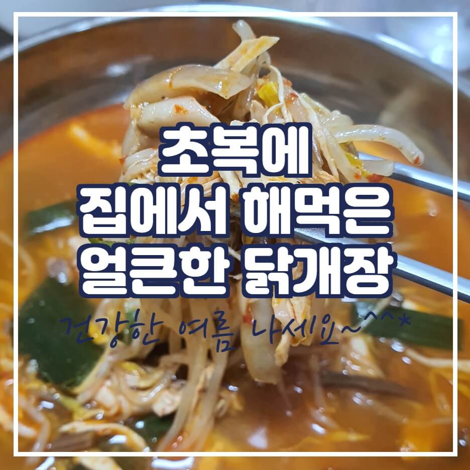  얼큰한 닭개장 만들기