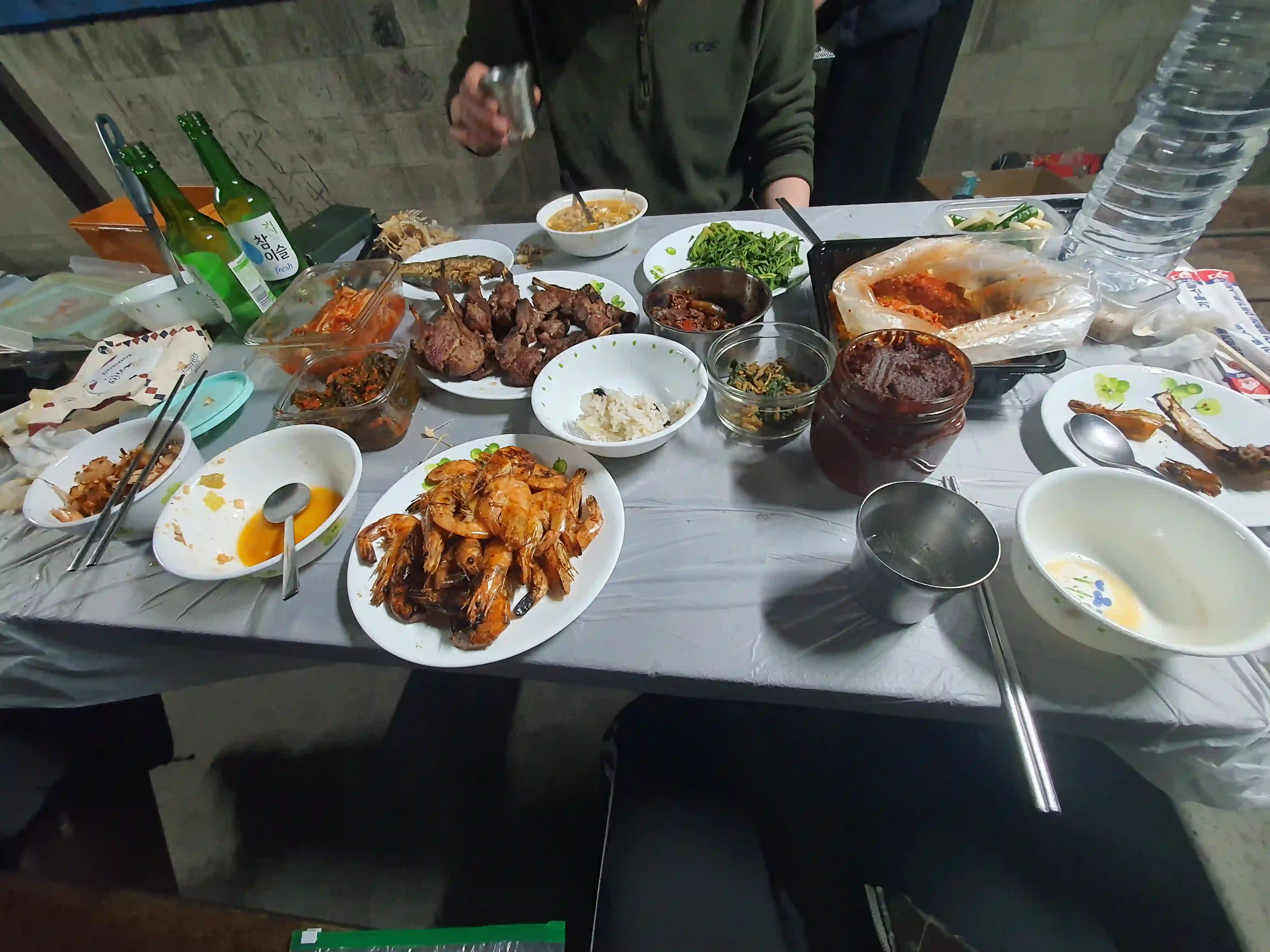 대천경찰수련원 식탁