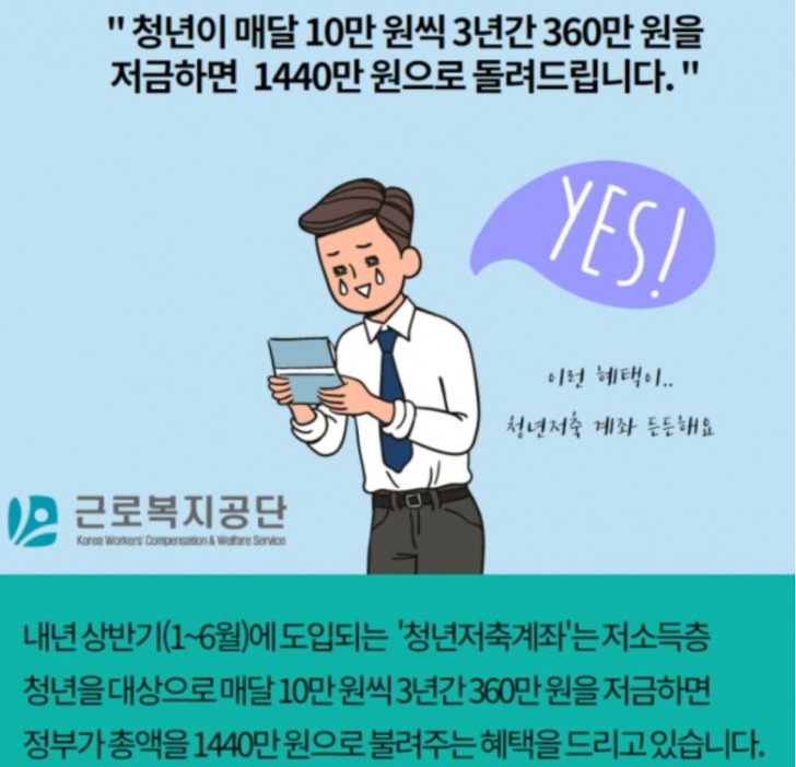  청년저축계좌 조건 알아봐요