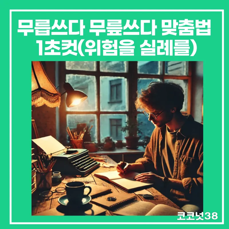 무릎쓰고 무릅쓰고 맞춤법 맞는 표현 예시_9