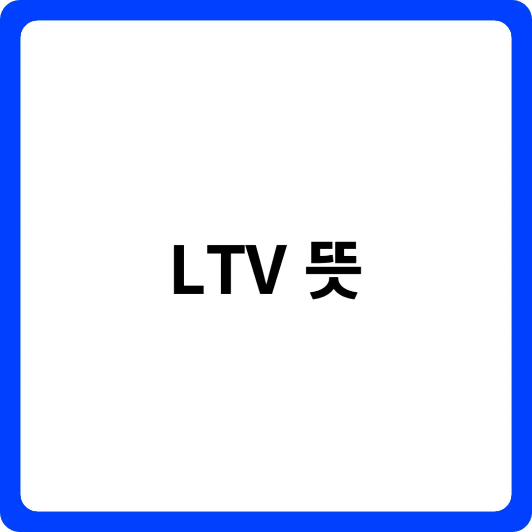 LTV 뜻?