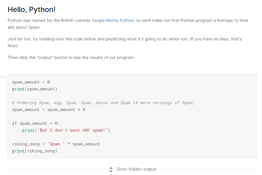  30 Days of ML with Kaggle [Day 2]-Hello, Python