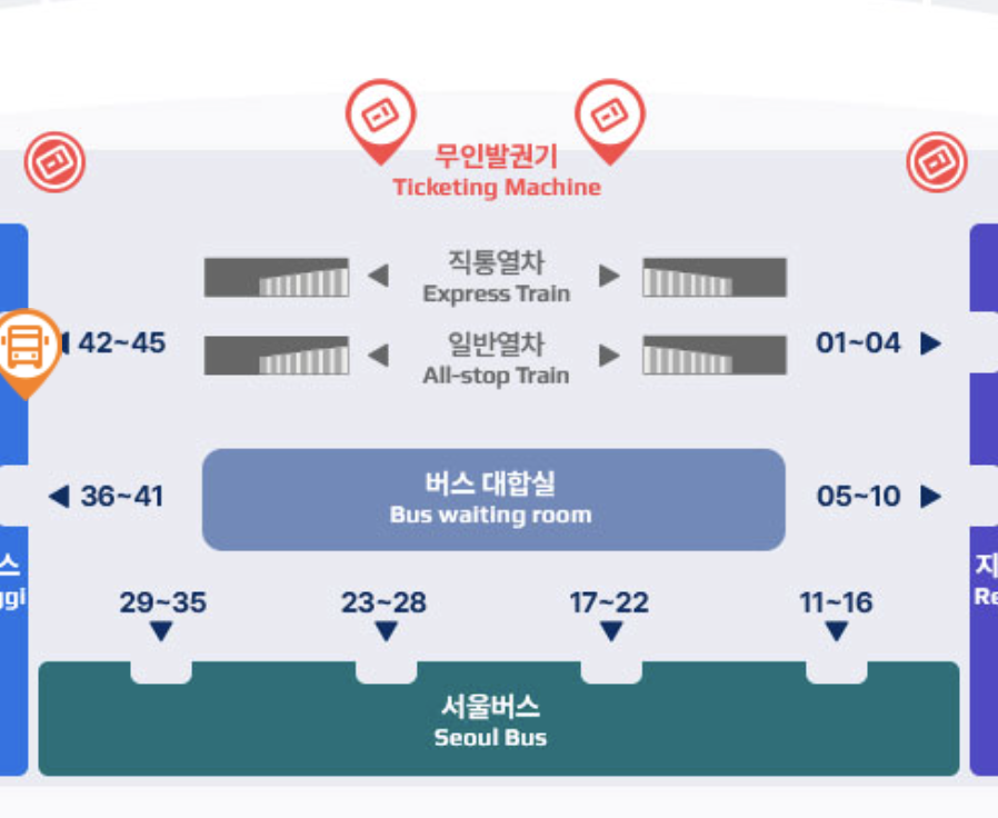 N5300 공항버스 제2여객터미널 탑승장소