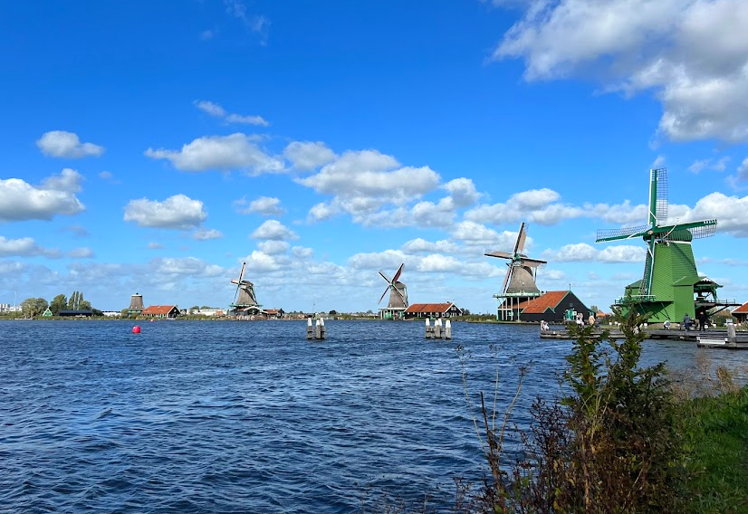 네덜란드풍차풍경