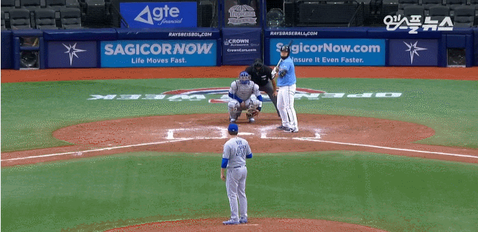 [MLB] 템파베이 레이스 최지만 2020시즌 첫 홈런 gif