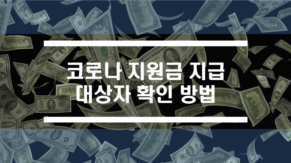  5차 국민 재난지원금 대상자 조회 방법