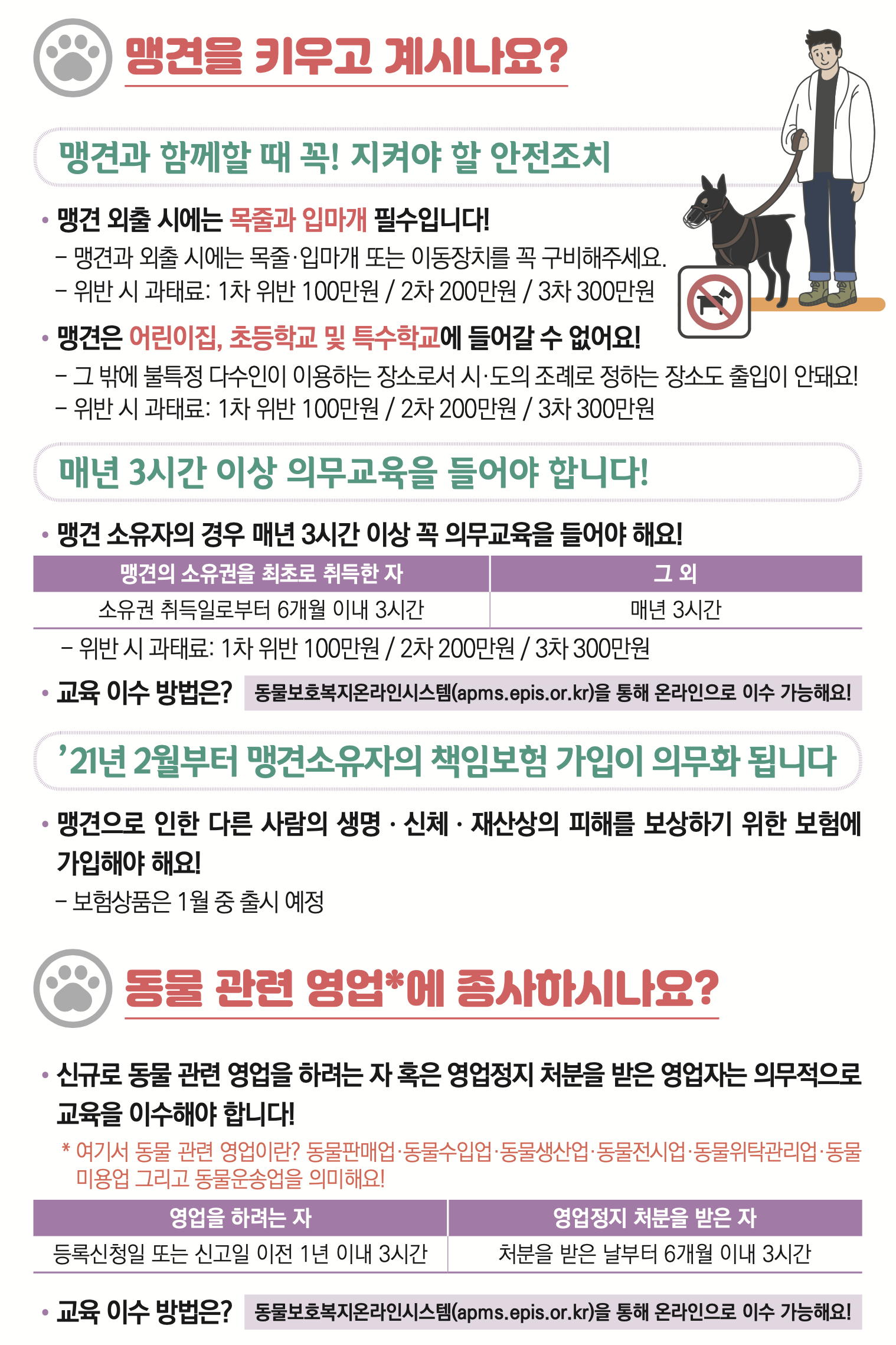 안전하고 행복한 펫티켓 문화