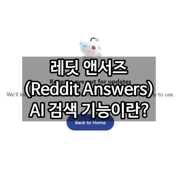 레딧 앤서즈 ai 검색 기능