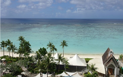 우리나라 대표 신혼여행지인 괌의 전경