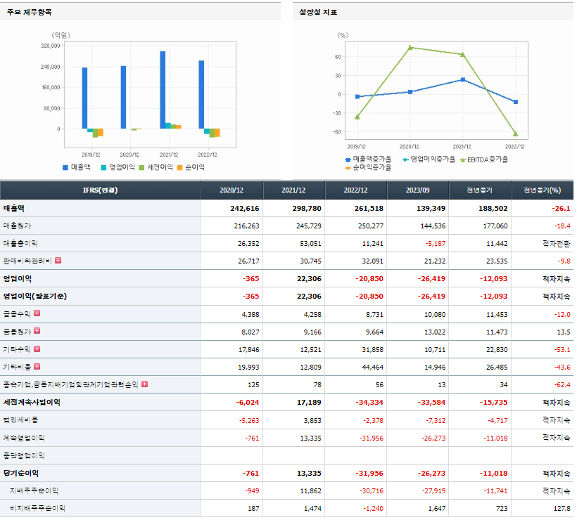 LG디스플레이 기업실적