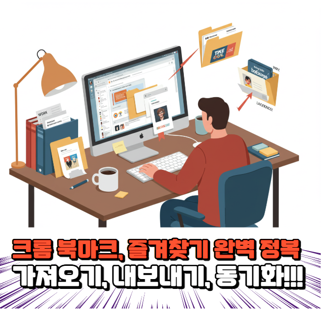 크롬 북마크, 즐겨찾기 완벽 정복! 가져오기, 내보내기, 동기화까지 한 번에!