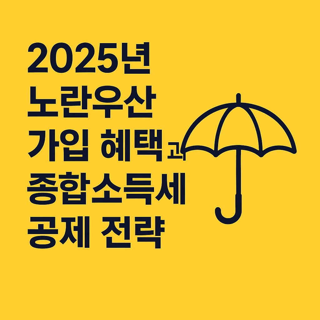 노란우산공제 가입 및 세금절약 중소기업 사업자 종소세 연말정산 혜택