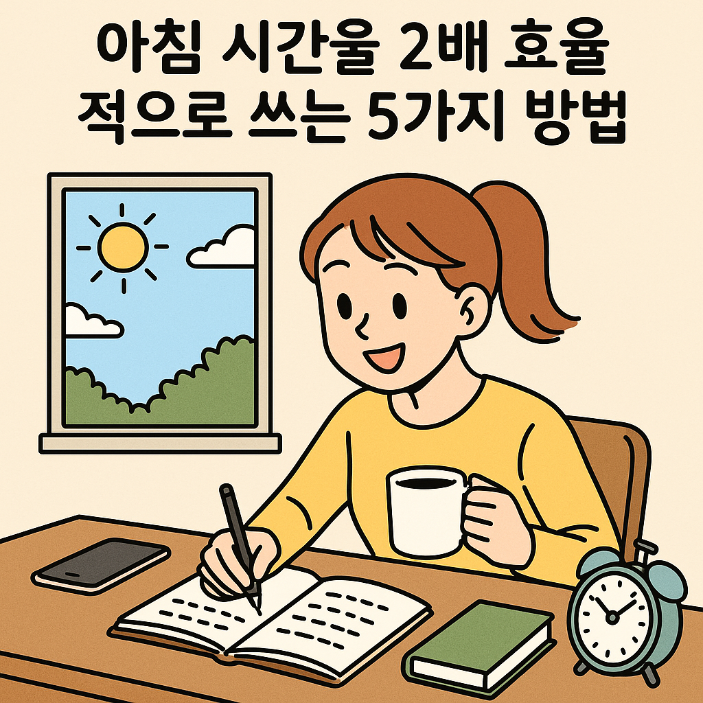 아침 시간을 2배 효율적으로 쓰는 5가지 방법