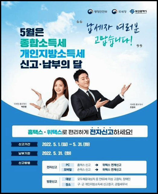  종합소득세 신고, 신고방법, 환급