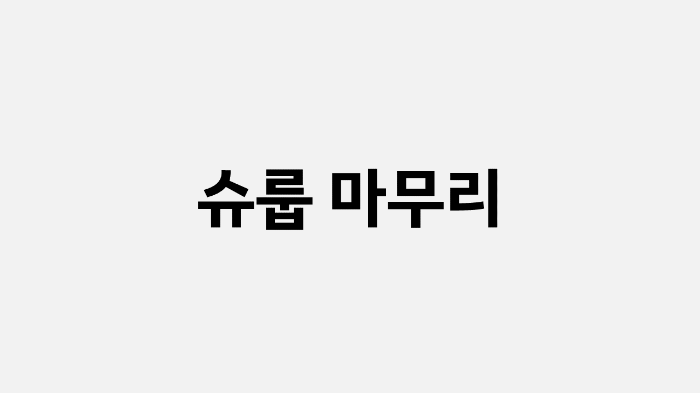 슈룹 마무리