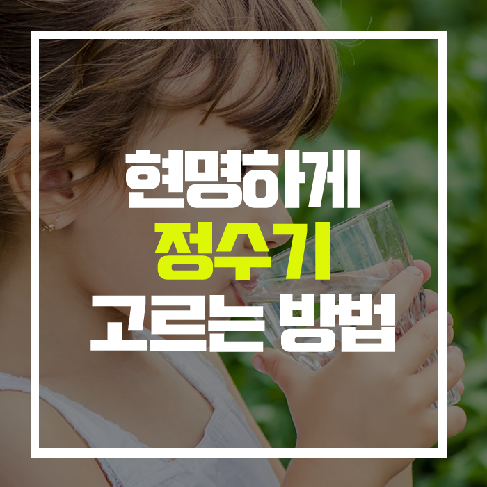  후회없는 '정수기' 고르기! 5가지만 고려하면 된다고?
