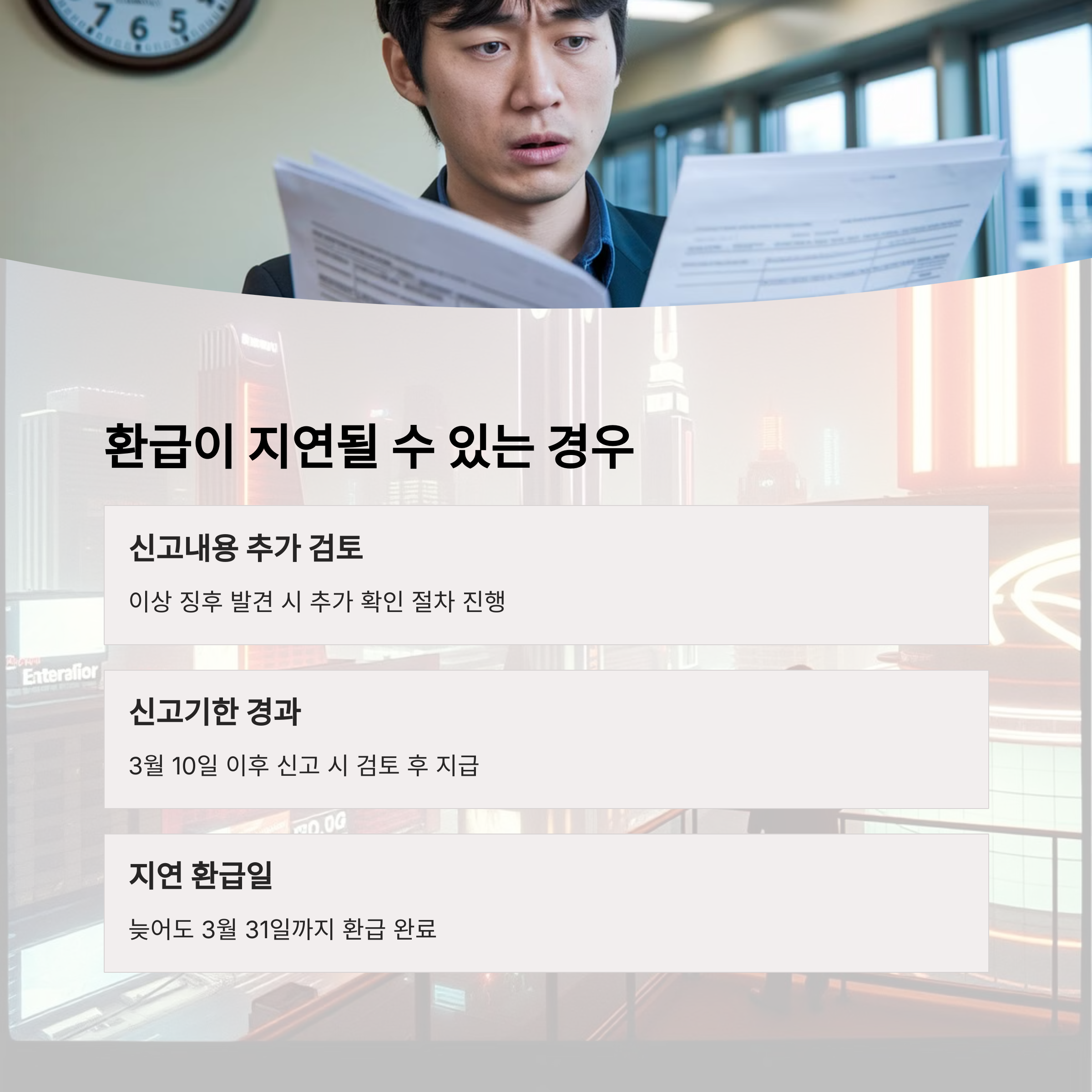 환급금 조기 지급