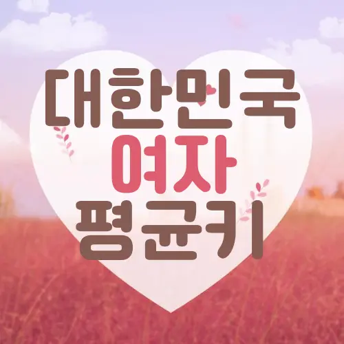 대한민국 여자 평균키