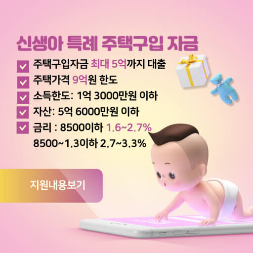 신생아특례 대출로 주택구입