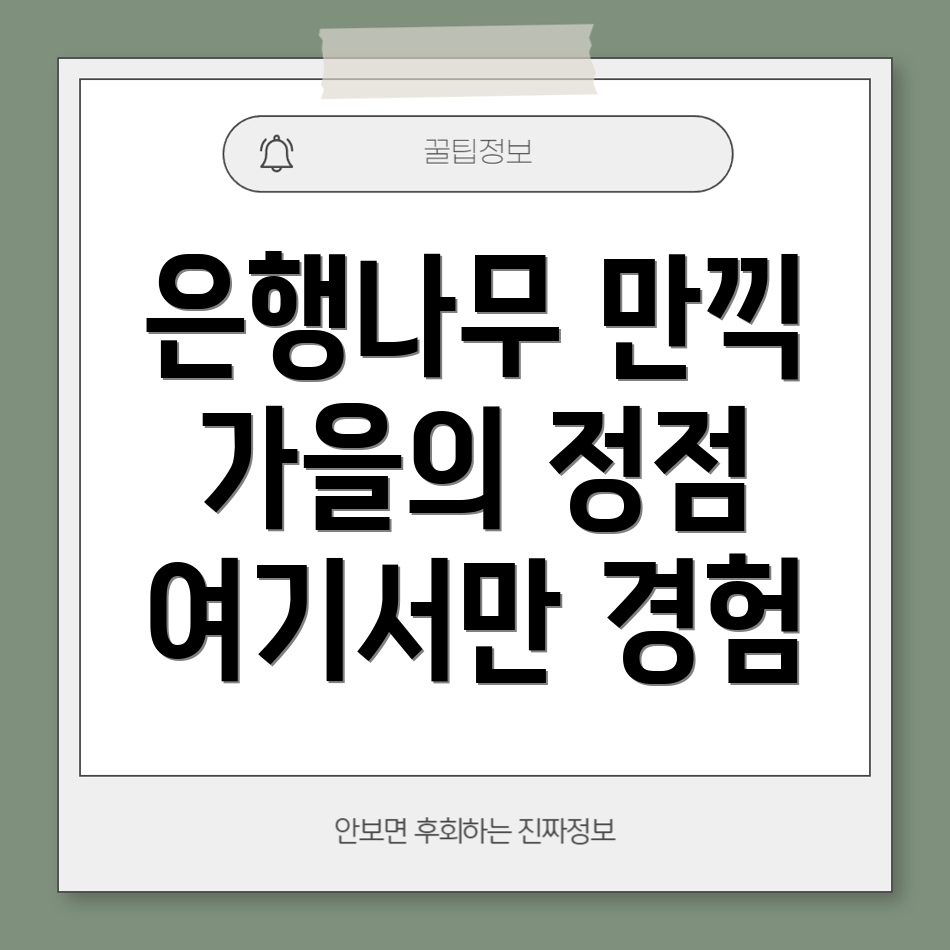 은행나무 단풍