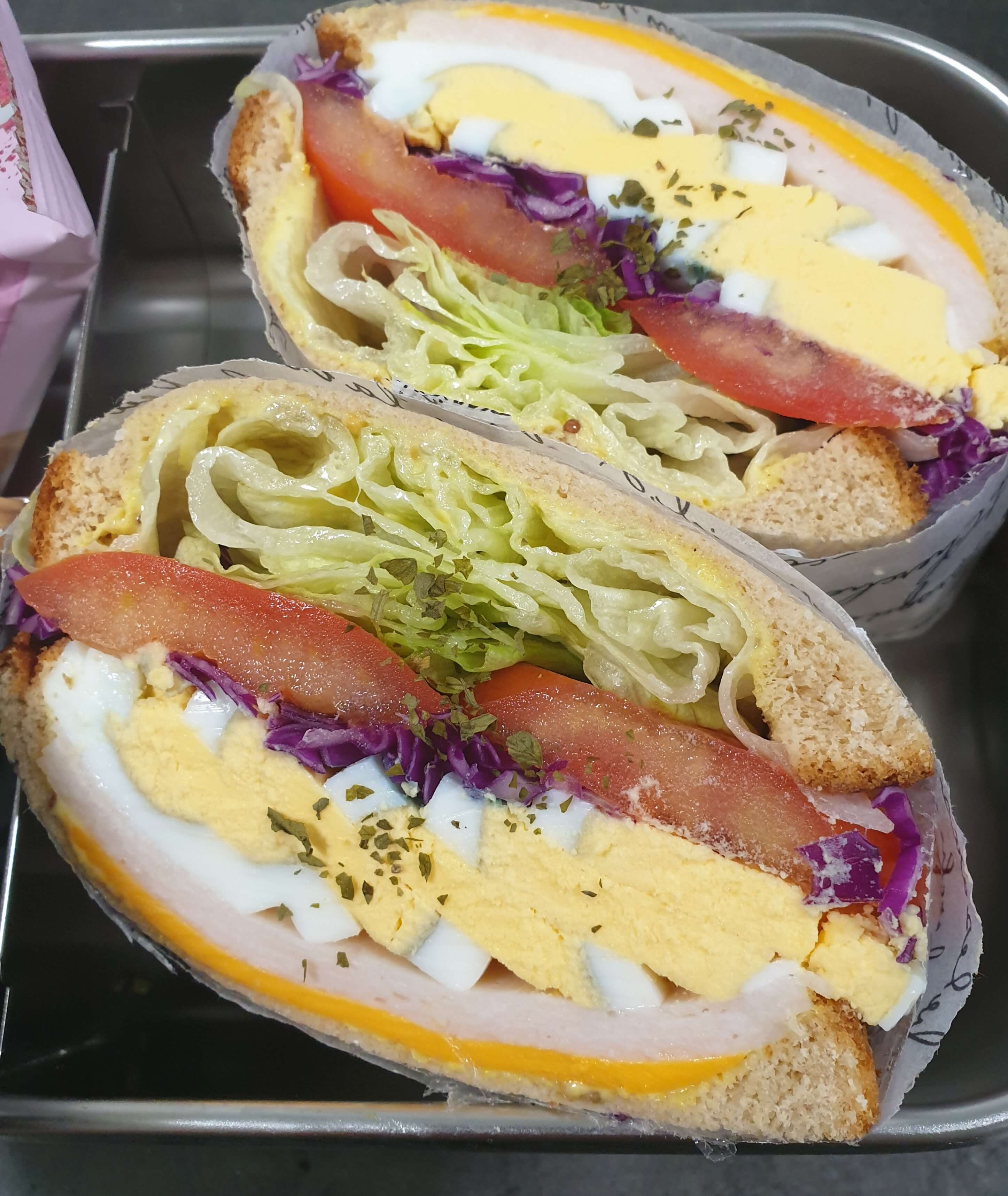  햄에그 샌드위치 만들기 신선하고 풍성한 재료를 듬뿍~