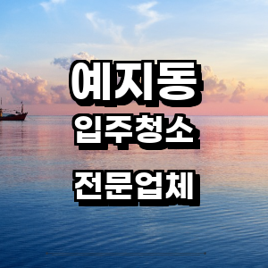 종로구 예지동 입주청소