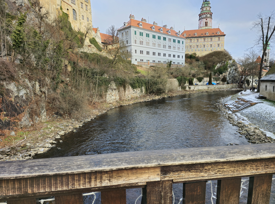 체코, 체스키 크룸로프(Český Krumlov) - 성 아래 육교에서