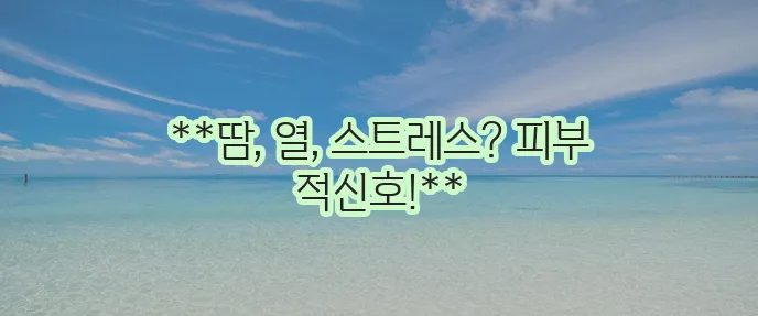 콜린성 두드러기 증상 원인 치료법 완벽하게 이해해야 합니다