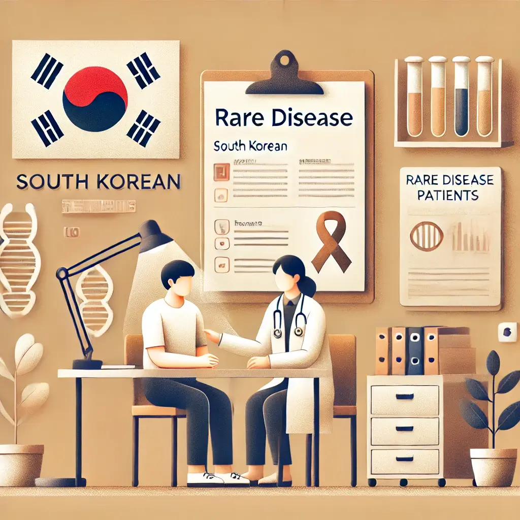 희귀질환 환자를 위한 한국 병원의 상담 장면.
