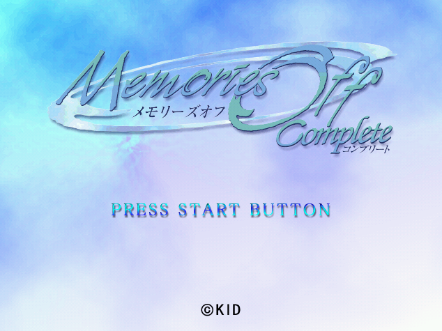  Memories Off Complete.GDI Japan 파일 - 드림캐스트 / Dreamcast