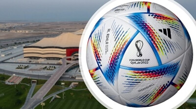 카타르-월드컵-메인-경기장과-축구공-사진
