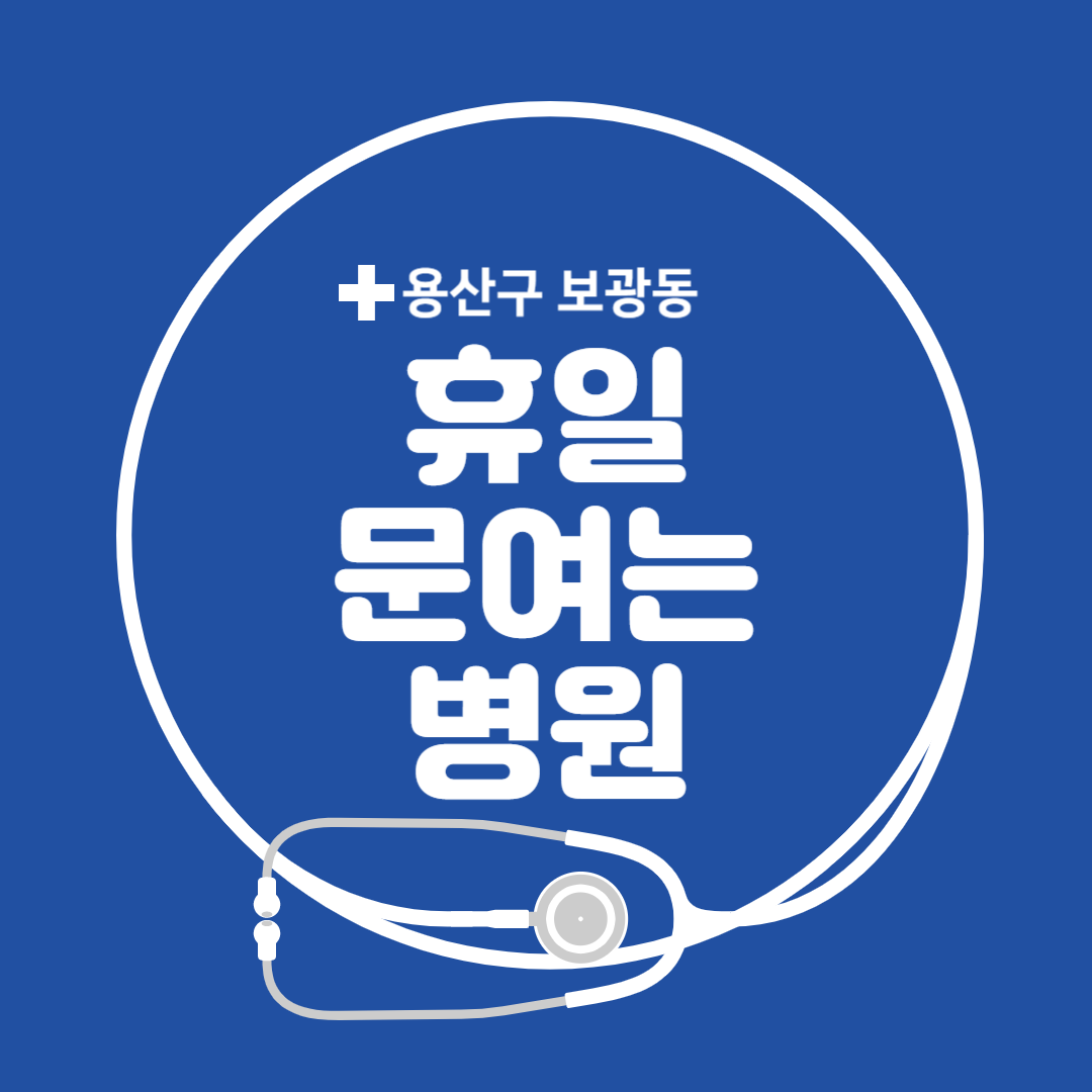 서울시 용산구 보광동 일요일 진료 휴일 문 여는 병원